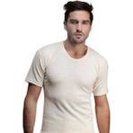 Hasyün Kısa Kollu Erkek Içlik | Krem - XL