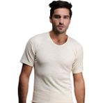 Hasyün Merinos Yünü Erkek Kısa Kol Üst Termal Içlik - L - XL - Krem