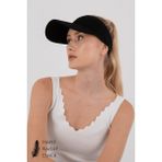 Hat Town Uv Koruyucu Esnek Vizör Şapka Tenis Şapka - Standart - Siyah