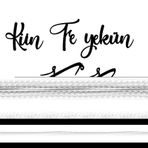 Hat Yazısı Kün Fe Yekün Duvar Dekor Sticker 40 x 36 Cm