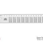 Hataş 00176 20 CM Çarpım Tablolu Cetvel