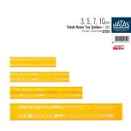 Hataş 02250 3 - 5 - 7 - 10 mm Cetvel Teknik Resim Yazı Seti