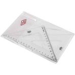 Hataş 0805 21 cm Teknik Okul Öğrenci Gönye Seti