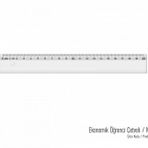 Hatas 20 cm Ekonomik Öğrenci Cetvel