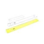 Hataş Neon Şeffaf Ekonomik 30 cm Öğrenci Cetveli