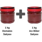 Hatay'ın Lezzet Durağı 1 kg Domates Salçası + 1 kg Acı Biber Salçası - 2 kg