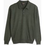 Hateko Erkek %50 Yün Nefti Yeşil Polo Yaka Kazak - 5XL - Nefti Yeşili