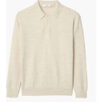 Hateko Erkek %50 Yün Polo Yaka Kazak - 3XL - Ekru