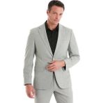 Hatem Saykı Gri Slim Fit Desenli Mono Yaka Klasik Takım Elbise - 54 - 6 Drop