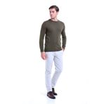 Hatemoğlu 3400ETC0A001 Yeşil Bisiklet Yaka Regular Fit Triko Erkek Kazak