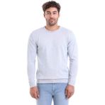 Hatemoğlu Erkek Gri Regular Fit Yünlü Düz Bisiklet Yaka Triko Kazak - 3XL - 00E-Gri