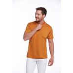 Hatemoğlu Erkek Turuncu Regular Fit Merserize %100 Pamuk Basic Polo Yaka Tişört