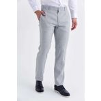 Hatemoğlu Gri Regular Fit Keten Pantolon