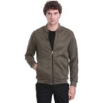 Hatemoğlu Haki Regular Fit Düz Bomber Yaka Mevsimlik Mont - XL