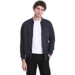 Hatemoğlu Lacivert Regular Fit Düz Bomber Yaka Mevsimlik Mont - XL