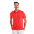 Hatemoğlu Nar Çiçeği %100 Pamuk Regular Fit Polo Yaka Tişört