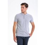 Hatemoğlu Regular Fit Polo Yaka Gri Erkek T-Shirt