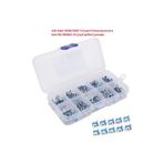 Hatfon Elektronik 100 Adet 500R/1MR Trimpot Potansiyometre Seti Dik RM065 10 Çeşit Şeffaf Çantada