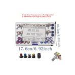 Hatfon Elektronik 20 Adet Metal Potansiyometre ve Pot Düğmesi Seti 5k-10k WH148 5 Farklı Değer Şeffaf Çantada