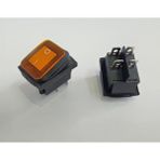Hatfon Elektronik Anahtar Büyük On ~ Off Sarı Işıklı 16A KCD2-201N-WY IP67