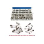 Hatfon Elektronik Cam Sigorta Seti 5x20 6x30 mm 360 Adet 24 Çeşit 250v Hızlı / Fast Şeffaf Çantada