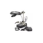 Hatfon Elektronik Mg16129-C Led Işıklı Büyüteçli - Mercekli Havya Sehpası 3. El Adaptörlü