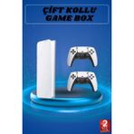 Hatıra Kutusu 3D Çift Oyun Kollu 4K Hd Ekran Nostaljik 20.000 Oyunlu Beyaz Game Box - Lisinya