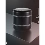 Hatıra Kutusu Mini Alüminyum Tws Kablosuz Bluetooth Hoparlör – Yuvarlak Metal Tasarım, Yüksek Bas ve Taşınabilir Özellikler ( Lisinya )