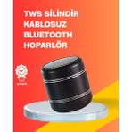Hatıra Kutusu Mini Silindir Kablosuz Hoparlör Güçlü Ses 4W Bas + Tws Senkron Özellik ( Lisinya )
