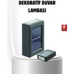 Hatıra Kutusu Solar Güçlü 6 LED Dış Mekan Lambası – Otomatik Aç/kapa Işık Sensörlü Aydınlatma ( Lisinya )