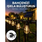 Hatıra Kutusu Solar LED Ampul Işık Dış Mekan Bahçe Pergola Balkon Dekoratif Aydınlatma - Lisinya