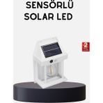 Hatıra Kutusu Solar Sensörlü Dış Mekan Lamba 3 Işık Modlu ve IP65 Dayanıklı ( Lisinya )