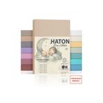 Haton Home %100 Pamuklu Lastikli Bebek Çarşafı 70x120 Bej | OEKO-TEX Sertifikalı, Terletmez, Kaymaz