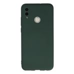 Hatreds Huawei P Smart 2019 Uyumlu İçi Kadife Mat Renkli Kamera Korumalı Kılıf - Koyu Yeşil