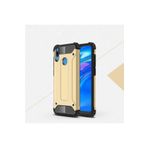 Hatreds Huawei Y7 Prime 2019 Uyumlu Zırhlı Kamera Korumalı Tank Silikon Kılıf, Gold