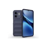 Hatreds İnfinix Smart 9 Kılıf Esnek TPU Oyuklu Yüzey Tasarımlı Kamera Koruma Çıkıntılı Kapak, Lacivert