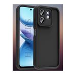 Hatreds İnfinix Smart 9 Kılıf Kamera Korumalı Kenar Çıkıntılı Soft Renkli Silikon Kapak - Siyah