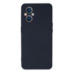 Hatreds Oppo Reno 7 Lite Uyumlu İçi Kadife Mat Renkli Kamera Korumalı Kılıf - Lacivert