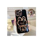 Hatreds Realme C21Y - Realme C25Y Uyumlu Kılıf Sevimli Cute Cat Standlı | Lazer Silikon Kapak