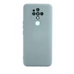 Hatreds Tecno Camon 16 Uyumlu İçi Kadife Mat Renkli Kamera Korumalı Kılıf - Buz Mavisi