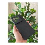 Hatreds Tecno Spark 20 Pro Kılıf Kamera Koruma Çıkıntılı Renkli Kadife Tasarımlı Kapak, Siyah