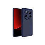 Hatreds Xiaomi Mi 13 Ultra Uyumlu İçi Kadife Kamera Korumalı Renkli Silikon Kılıf, Lacivert