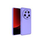 Hatreds Xiaomi Mi 13 Ultra Uyumlu İçi Kadife Kamera Korumalı Renkli Silikon Kılıf, Lila