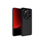 Hatreds Xiaomi Mi 13 Ultra Uyumlu İçi Kadife Kamera Korumalı Renkli Silikon Kılıf, Siyah