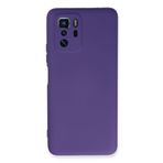 Hatreds Xiaomi Poco X3 GT Uyumlu İçi Kadife Mat Renkli Kamera Korumalı Kılıf - Mor