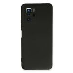 Hatreds Xiaomi Poco X3 GT Uyumlu İçi Kadife Mat Renkli Kamera Korumalı Kılıf - Siyah