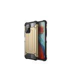 Hatreds Xiaomi Poco X3 GT Uyumlu Zırhlı Kamera Korumalı Tank Silikon Kılıf, Gold