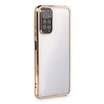 Hatreds Xiaomi Redmi Note 12S Uyumlu Kılıf Lazer Kesim Renkli Kamera Korumalı Kapak, Gold