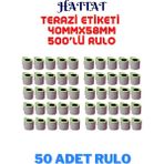 Hattat Terazi Etiketi 40MM x 58MM 500'LÜ Termal Rulo Etiket Dayanıklı Net Baskı - 50 RULO