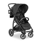 Hauck Rapid 4D Air bebek arabası, 25 kg’a kadar, çabucak katlanır, 50 + UPF korumalı gölgelik, bardaklık, yükseklik ayarı, yatma konumu, kolay yıkanabilir, büyük alışveriş sepeti (Siyah)